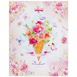 Дневник 1-4 класс 48 л., твердый, ЮНЛАНДИЯ, глянцевая ламинация, с подсказом, "Нежность", 106598 - фото 15161961