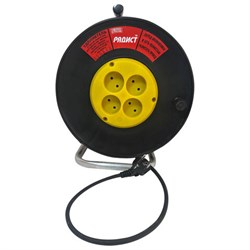 Удлинитель на катушке РБК16, 4 розетки без заземления КГ 2х1,5 мм2, 30 м, 16 А, медь, морозостойкий, 2622 - фото 15163488