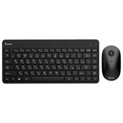 Набор беспроводной SMARTBUY 220349AG, клавиатура, мышь 2 кнопки + 1 колесо, черный, SBC-220349AG-K - фото 15163491