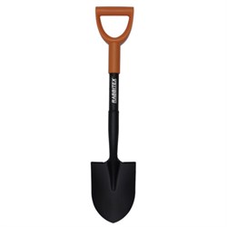 Лопата для авто и туризма, штыковая 15х20 см, ОБЩАЯ ДЛИНА 70 см, черенок сталь, V-ручка, RABBITEX (РАББИТЕКС) "STRONG METAL", 700483 - фото 15163559