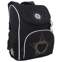 Ранец GRIZZLY анатомическая спинка, с мешком для обуви, для девочек, STARS, 33х25х13 см, RAm-484-7/1 - фото 15165187