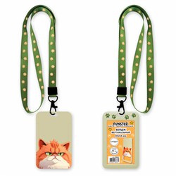 Бейдж вертикальный с 3D-печатью "Котик" (85х54 мм), лента 45 см, СЛАЙДЕР, FUNSTER (ФАНСТЕР), 238828 - фото 15175264