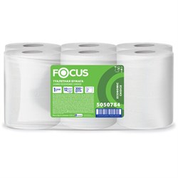 Бумага туалетная 200 м, FOCUS (система Т2) Eco Jumbo, 1 слой, цвет белый, КОМПЛЕКТ 12 рулонов, 5050784 - фото 15177054