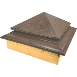 Колпак на столб забора ООО ТК "ТИТАН" Тетто Элит Чешуя - фото 15191775