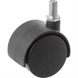 Мебельное колесо А5 черное, 40 мм - фото 15240850