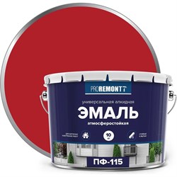 Эмаль Proremontt ПФ-115 Красный 10 кг 9591484 - фото 15250908