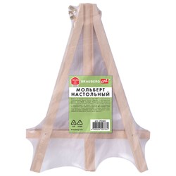 Мольберт настольный из пихты, 18х24 см, высота холста до 25 см, BRAUBERG ART BASIC, 192682 - фото 15252538