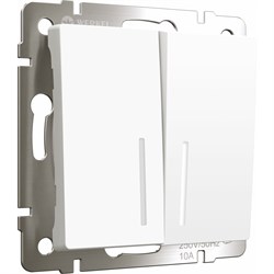 Двухклавишный выключатель WERKEL w1120161 - фото 15254979