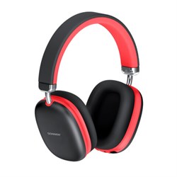 Наушники беспроводные накладные полноразмерные раздвижные мультирежимные, SONNEN HP-B12BR, Bluetooth 5.4, черный/коралловый, 514128 - фото 15279771