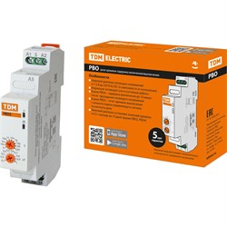 Реле времени TDM РВО5-ВЫКС-0,1с/10дн-8А-230В-DIN - фото 15282135