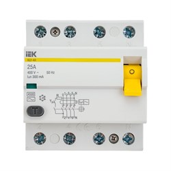 Выключатель дифференциального тока IEK ВД1-63 - фото 15302468