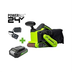 Ленточная шлифовальная машина GreenWorks G24BS - фото 15342120