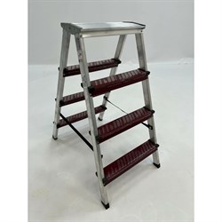 Двусторонняя алюминиевая стремянка Sarayli КОЛОР - фото 15389935