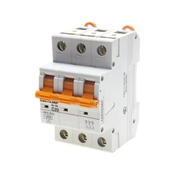 Автомат Светозар 3п, C, 20А, 10кА, 400В - фото 15399623