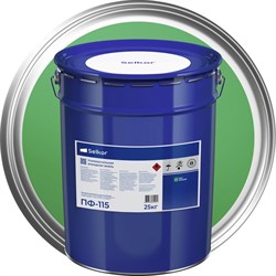 Эмаль Selkor ПФ-115 зеленая 25 кг - фото 15491412