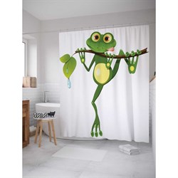 Шторка-занавеска для ванной JoyArty Древняя лягушка - фото 15508952
