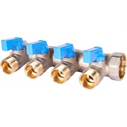 Коллектор с шаровыми кранами STOUT Smb 6211 341204 - фото 15648291