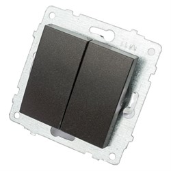 Механизм 2-клавишного выключателя OVIVO 600-000217-202 - фото 15651491