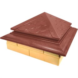 Колпак на столб забора ООО ТК "ТИТАН" Тетто Элит Чешуя - фото 15671826