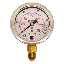 Радиальный глицериновый гидравлический виброустойчивый манометр АРКАИМ WKP1007 - фото 15677707