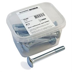 Мебельный болт качественный крепеж 10x90 DIN603 (15 шт.) - фото 15727751