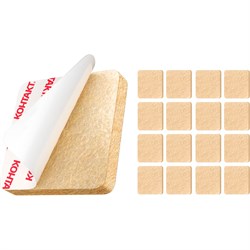 Фетровые квадратные самоклеящиеся подкладки для мебели Контакт 24802 - фото 15750305