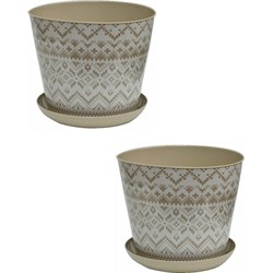 Круглое кашпо Violet N-Kahpo-2/-38143-53 - фото 15771929