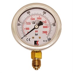 Радиальный глицериновый гидравлический виброустойчивый манометр АРКАИМ WKP1007 - фото 15806335