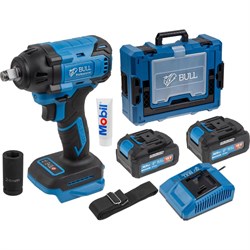 Аккумуляторный ударный гайковерт BULL SC 1804 Xcase, XLTpro - фото 15808845