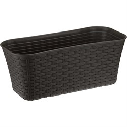 Балконный ящик IDEA РОТАНГ 400 М 3225 коричневый - фото 15815082