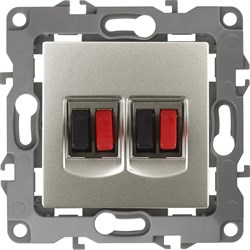 Двойная розетка аудио ЭРА 12-3112-15 - фото 15824670