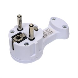 Плоская вилка угловая Ecola base - фото 15825157