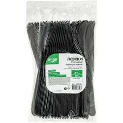 Одноразовые пластиковые столовые ложки ОФИСМАГ 607836 - фото 15830742