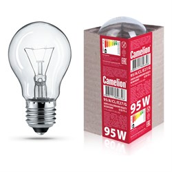 Электрическая лампа накаливания Camelion 95/A/CL/E27/G - фото 15838779