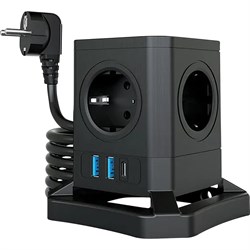 Сетевой фильтр Qumo Power Block System PD1 12SP5U P-0003 - фото 15856824