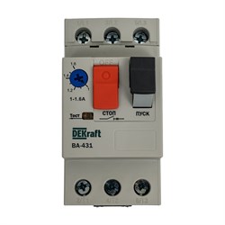 Автоматический выключатель защиты двигателя DEKraft ВА431 - фото 15874382
