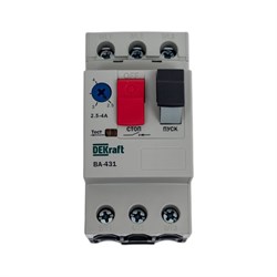 Автоматический выключатель защиты двигателя DEKraft ВА431 - фото 15874804