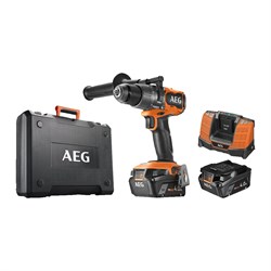 Ударная бесщеточная аккумуляторная дрель-шуруповерт AEG BSB18C3BL-402C - фото 15881413