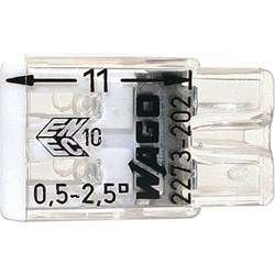 Двухпроводная соединительная клемма для быстрого монтажа WAGO 2273-202 - фото 15914442