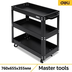 Инструментальная трехсекционная тележка Deli DL433023 - фото 15919697