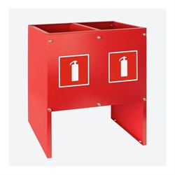 Сборно-разборная подставка для двух огнетушителей Metall78.ru ПО-10-2 - фото 15931560