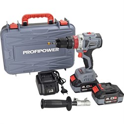 Аккумуляторная бесщеточная ударная дрель Profipower MKDHP-18V - фото 15937548