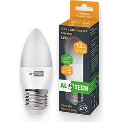 Лампочка светодиодная ALTECH LED С35-12W-830-E27 - фото 15948418