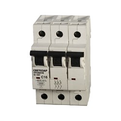 Автомат Светозар Премиум 3п, C, 16А, 10кА, 400В - фото 15952539