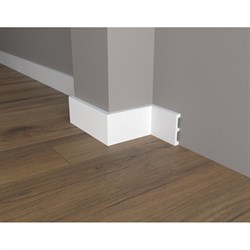 Ударопрочный влагостойкий напольный плинтус под покраску Decor-Dizayn DD708 - фото 15968987