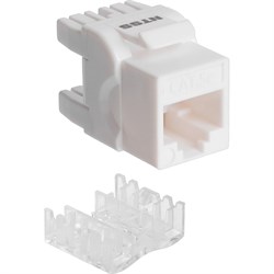 Модуль NTSS Keystone UTP RJ45 cat.5e, 180 градусов, белый - фото 15982795