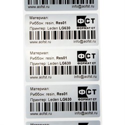 Металлизированная этикетка для тт печати Формат СТ ФСТ-5840-1-0,5-D40-SL - фото 16000195