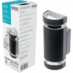 Архитектурный настенный садово-парковый светильник GAUSS Enigma - фото 16007671