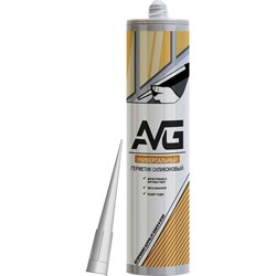 Силиконовый универсальный герметик AVG универсальный прозрачный - фото 16033791