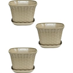 Квадратное кашпо Violet N-Kahpo-3/-36461-19 - фото 16041502